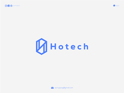 Hotech brand design branding design illustration letter logo logo mark logodesign logomaker logotype modern logo ui ux