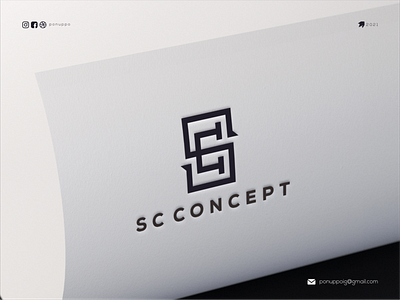 sc concept awesome logo brand design branding design illustrator letter logo logodesign logomaker logotype modern logo monogram ui ux
