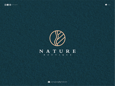 Nature Boutique awesome logo brand design branding design illustraion letter logo logodesign logomaker logotype modern logo monograms ui ux