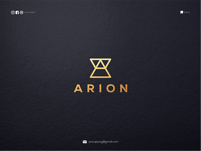 ARION awesome logo brand design branding design letter logo logodesign logomaker logotype modern logo ui ux