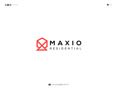 Maxio Residential awesome logo brand design brand identity brand mark branding design letter logo logodesign logomaker logotype modern logo monogram logo ux