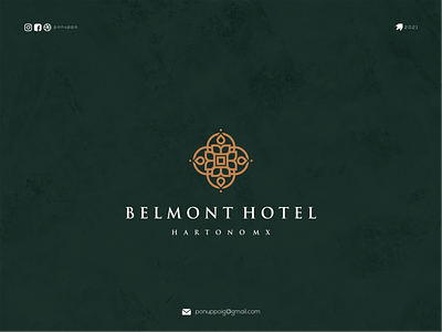 BELMONT HOTEL awesome logo brand design branding design letter lettering logo logodesign logomaker logotype luxurious modern logo ui ux