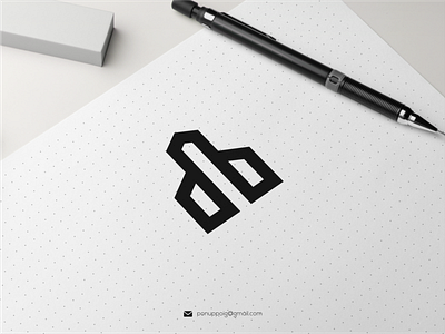 Monogram Logo awesome logo brand design branding design flat flatdesign letter logo logodesign logomaker logotype modern logo ponuppo ui ux