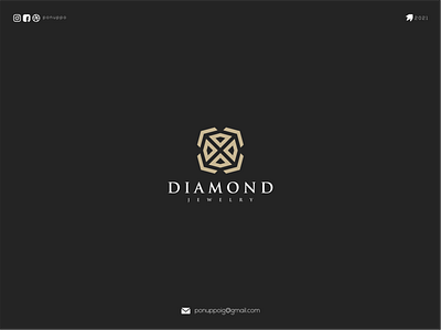 Diamond Jewelry brand design brand identity branding design illustration logo logodesign logomaker logotype luxury logo modern logo typogaphy ui ux