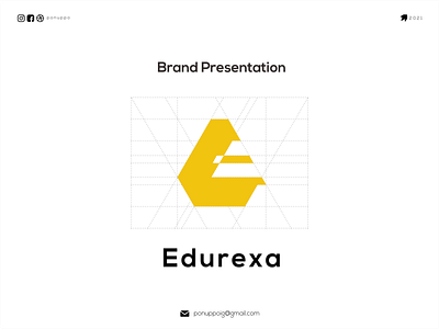 EDUREXA awesome logo brand design brand identity branding design flatdesign letter logo logodesign logomaker modern logo uiux