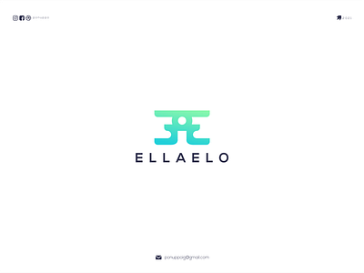 Ellaello awesome awesome logo brand design branding design flatdesign letter logo logodesign logomaker logotype modern logo monogram logo ponuppo ui ux