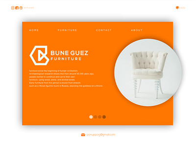 Bune Guez Furniture brand brand design brand identity branding design flatdesign letter logo logodesign logomaker logotype modern logo ponuppo ui ux
