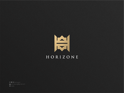 Horizone brand design branding design graphic design illustration lettering logo logodesign logomaker modern logo ui ux vector