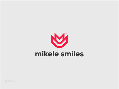 Mikele Smiles brand design branding clothing logo design graphic design illustration logo logo construction logo maker logodesign m logo modern logo ui ux vector