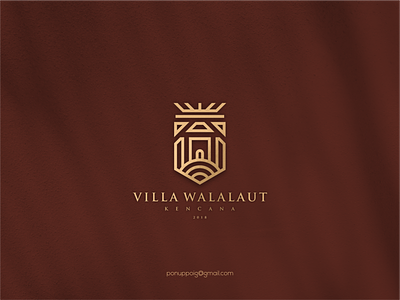 Villa Walalaut brand design brand mark branding illustration lettering logo maker logodesign luxury luxury design monogram concept monogram logo monogram w villa logo w logo