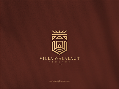 Villa Walalaut brand design brand mark branding illustration lettering logo maker logodesign luxury luxury design monogram concept monogram logo monogram w villa logo w logo