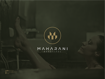 Maharani beauty logo boutique brand branding clothing full branding graphic design letter m logo maker luxury logo m m concept m logo m monogram logo make up make up design ui ux women