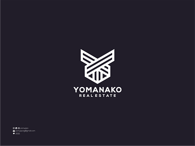 Yomanako Realetate brand design branding clothing design illustration logo logo maker logodesign logomaker modern logo sport ui ux y concept y logo