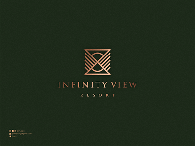 Infinity View Resort brand design branding design illustration infinity infinity logo logo logo maker logodesign logomaker luxury luxury logo modern logo resort logo ui uiux vector
