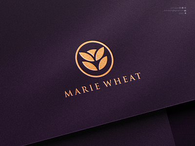 Marie Wheat beauty logo brand design branding design illustration jewelry letter letter m logo logo logodesign logomaker luxury m logo m luxury logo modern logo ui vector