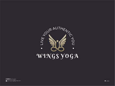 Line Art Wing Yoga