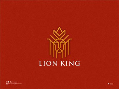 Line Art Lion King Logo brand design branding design illustration king logo line art logo lion logo logo logo maker logodesign logomaker luxury logo modern logo monoline logo royal logo sale logo typhography ui vector