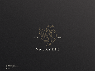 Lineart Valkyrie Logo