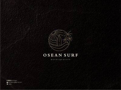 Lineart Osean Logo brand design brand mark branding design lettering lineart logo logo logo maker logodesign logomaker luxury logo modern logo monoline logo osean logo top design top logo