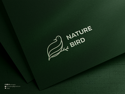 Lineart Nature Bird Logo