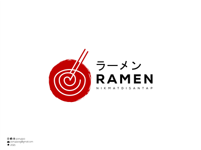 Ramen Food Logo awesome logo brand design brand mark logo branding branding logo design food logo illustration logo logodesign logomaker modern logo ramen logo royal brand top logo ui vector