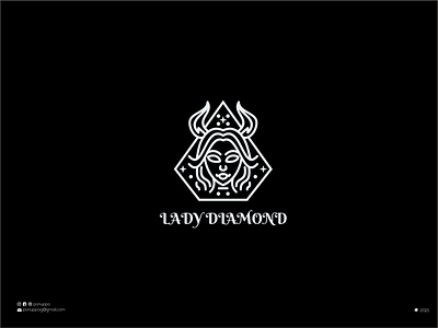 Lineart Lady Diamond Logo brand design branding design illustration initial logo jewelry logo logo logo maker logodesign logomaker luxury logo modern logo royal logo sale logo ui vector