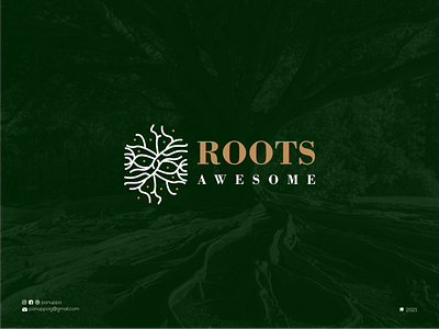 Rootts Logo brand design brand mark branding design illustration initial logo jewelry logo logo maker logodesign logomaker modern logo monogram logo nature logo roots logo sale logo top logo ui vector