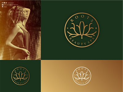 Roots Beauty SPA Concept Logo