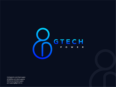 Gtech Power Logo brand design branding design g tech illustration letter logo logo logo maker logodesign logomaker modern logo sale logo sport technology vector