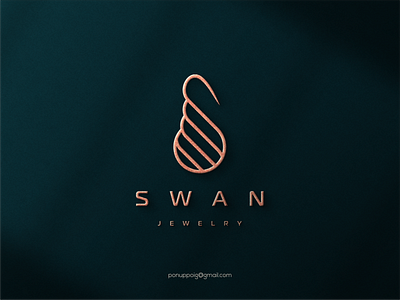 Swan Jewelry Logo brand design branding design illustration jewelry logo logodesign logomaker luxury modern logo royal ui vector