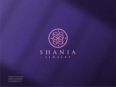 Shania Jewelry beauty logo brand design branding design illustration jewelry jewelry logo logo logodesign logomaker modern logo sale logo top logo ui vector