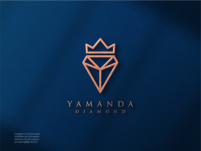 Yamanda Diamond brand design brand mark branding design diamond logo illustration jewelry logo logo logo maker logodesign logomaker luxury logo modern logo sale logo top logo ui vector