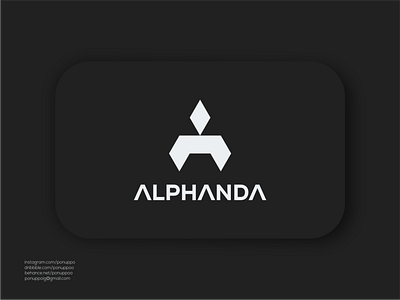 Alphanda a logo brand design branding design illustration initial a logo logodesign logomaker modern logo sale logo ui vector