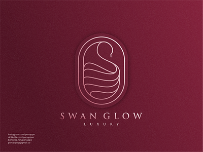 Swan Glow brand design branding design elegant illustration initial logo jewelry logo logo logo maker logodesign logomaker luxury logo modern logo sale logo top logo ui vector