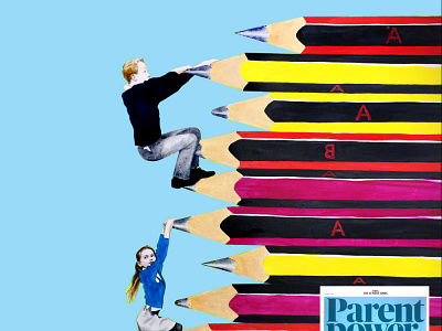 Cover of Parent Power supplement in The Sunday Times editorial editorial illustration illustration ux