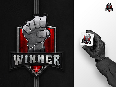 Royal Winner | Sticker badge detailed gaming metallic stars sticker sticker design war winner