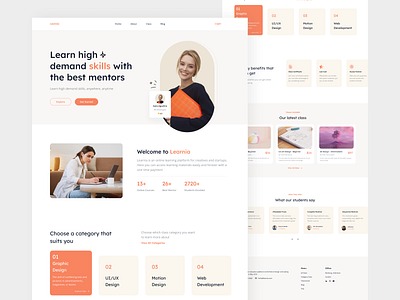 Learnia - Online Course Landing Page