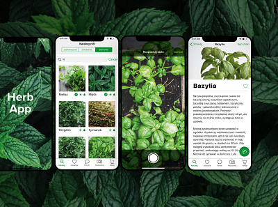 HerbApp app design ui ux