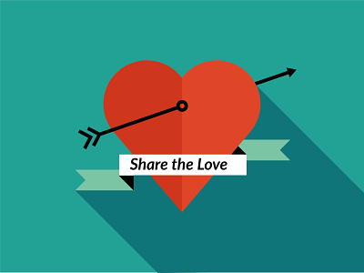 Share the Love design share love simple vector