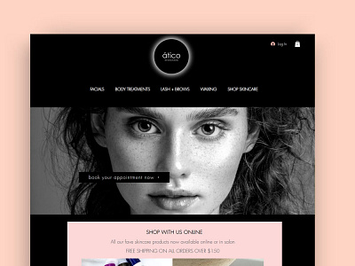 eCommerce // Beauty Salon design ecommerce graphic design shopify