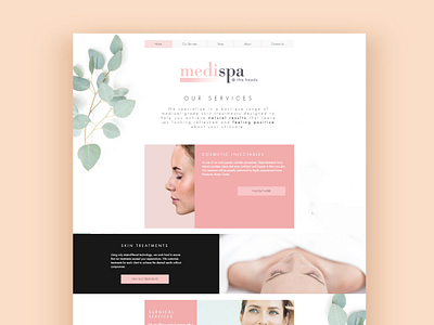 eCommerce // Medispa // wix design ecommerce graphic design wix