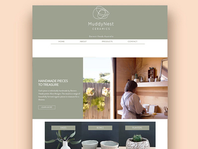 Portfolio Site // Handmade Pottery // wix