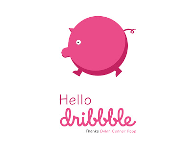 Hello Dribbble first shot hello icon invitation