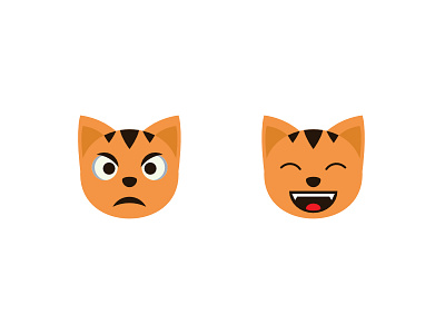 Cat Face cat emoji icon simple