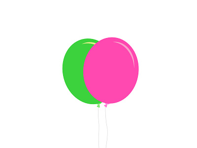 Balloon icon illustration logo pantone