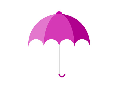 Umbrella icon rain simply