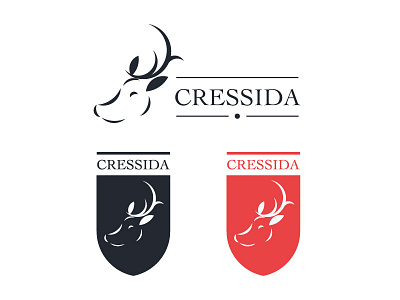 Cressida character logo minimalist