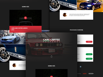 Cars And Coffee Portugal concept bmw cars clean coffee e30 minimal portugal site ui video web website