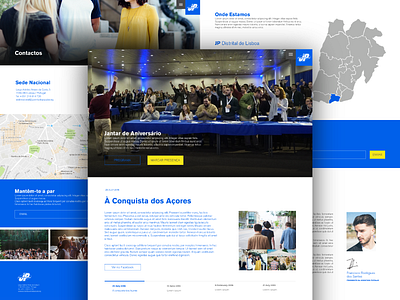 Youth political organization Website clean democracy interface juventude popular minimal politics portugal republic ui ux web youth