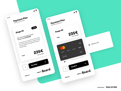 Dashboard - Credit Card checkout - DailyUi 002